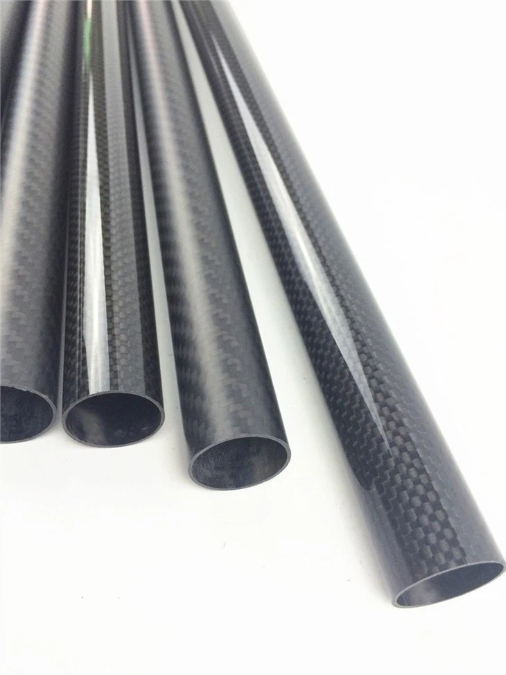 matte plain weave carbon fiber tube