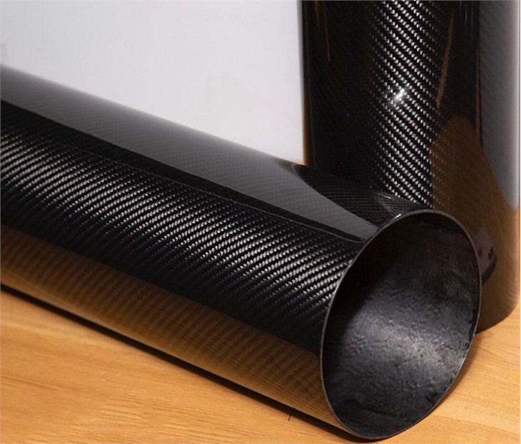 Tube en fibre de carbone de grand diamètre de 3 pouces