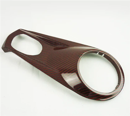 Accessoires de moto en fibre de carbone brillant